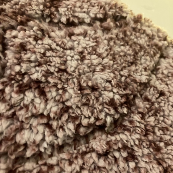 Magenta/Burgundy Quarter Zip Faux Sherpa - Picture 5 of 6